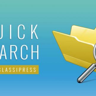 Quick Search for ClassiPress