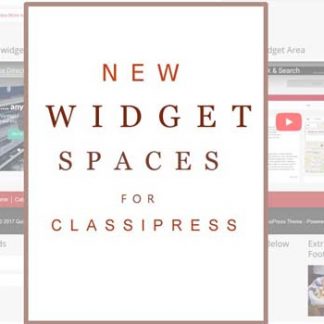 ClassiPress New Widget Spaces