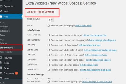 JobRoller New Widget Spaces