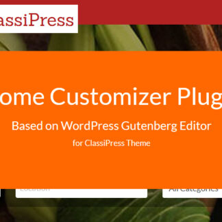 Home Customizer for ClassiPress