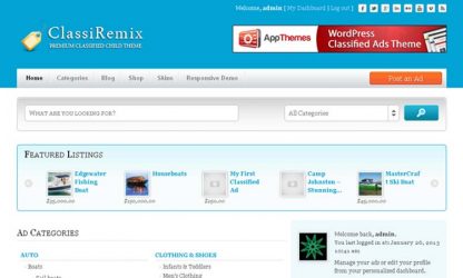 Remix ClassiPress Child Theme