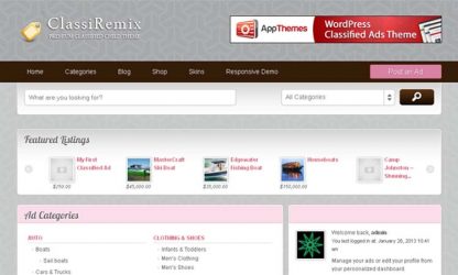 Remix ClassiPress Child Theme