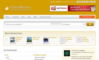 Remix ClassiPress Child Theme