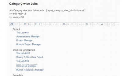 Job Listings for JobRoller