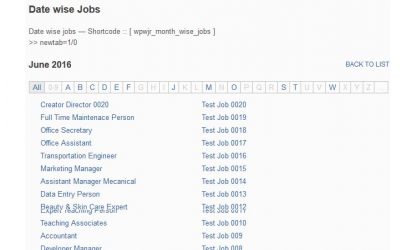 Job Listings for JobRoller
