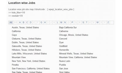 Job Listings for JobRoller