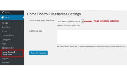 Home Control for ClassiPress