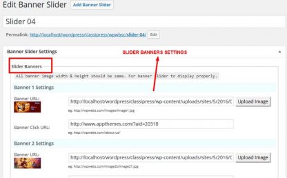 Banner Slider For Classipress