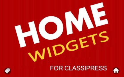 Home Widgets For ClassiPress