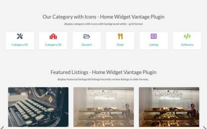 Home Widgets for Vantage