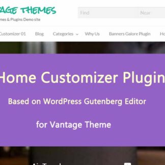 Home Customizer for Vantage